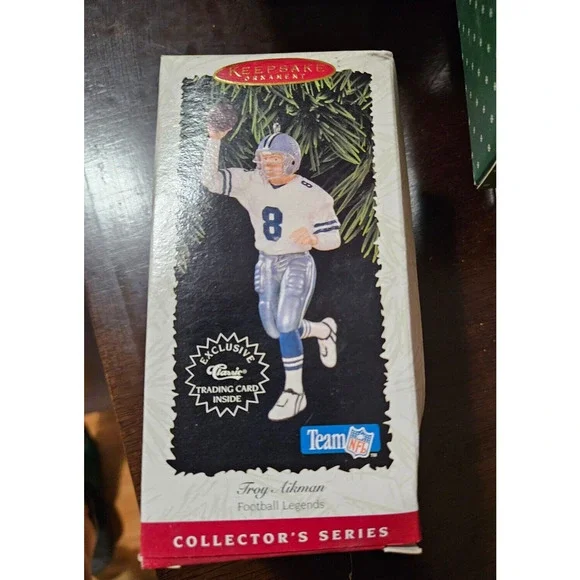 (New) Hallmark Keepsake Troy Aikman Dallas Cowboys 1996 Christmas Ornament NFL