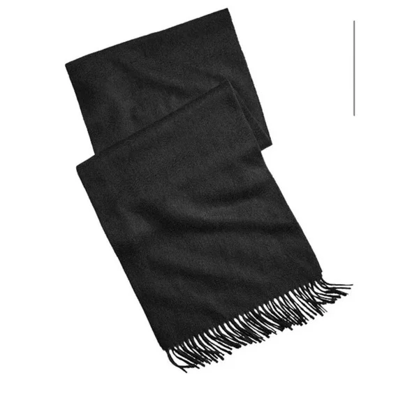 NWT‎ Club Room Men's Black 100% Cashmere Scarf $120 Retail 12x67