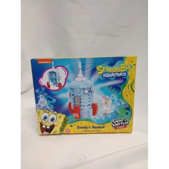 New Nickelodeon‎ SpongeBob SquarePants Sandy's Rocket Building Set *MIB* 95 pcs.