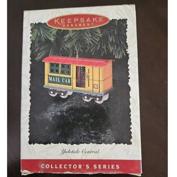 Hallmark Keepsake Mail Car Yuletide Central Tin Collectors Series 1996 Chr