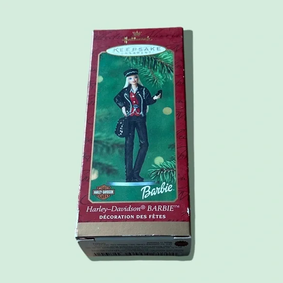 Hallmark Keepsake Ornament Barbie Harley-Davidson Barbie Christmas 2000 Preowned