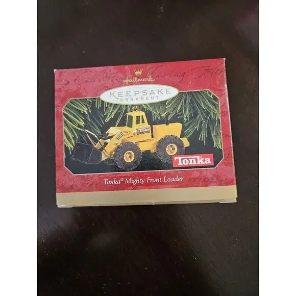 Hallmark Ornament TONKA Mighty Front Loader Die Cast Metal 1997 Construction