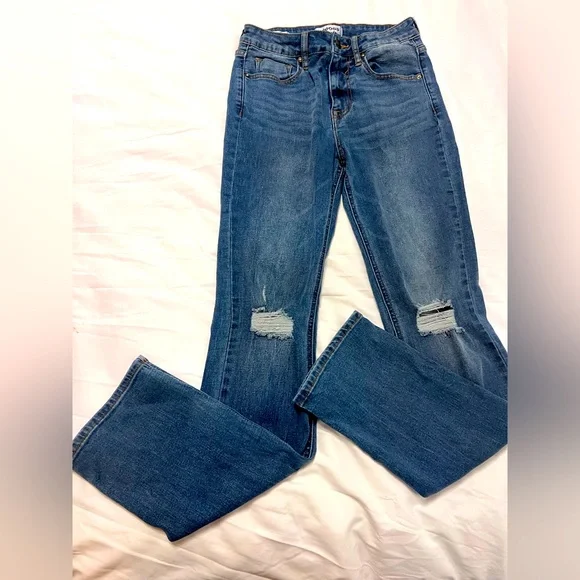 Vigoss distressed straight leg jeans