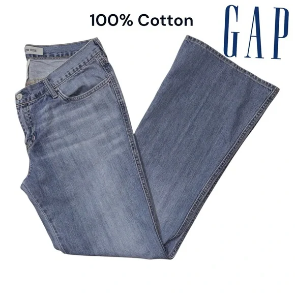 Gap (EUC) 100 % Cotton Ultra Low Rise Jeans, Size 12