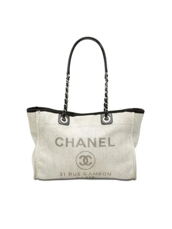 Chanel Deauville Tote Raffia Small #287665C25B