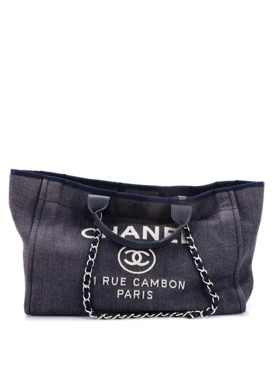Chanel Deauville Tote Denim Medium #287625C34B