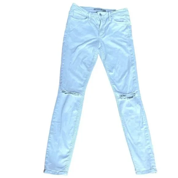 Joe's Jeans White Skinny Distressed Size 26
