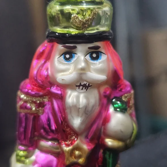 Nutcracker Ornament Vintage Rauch  Glass, Makers of Christopher Radko Christmas