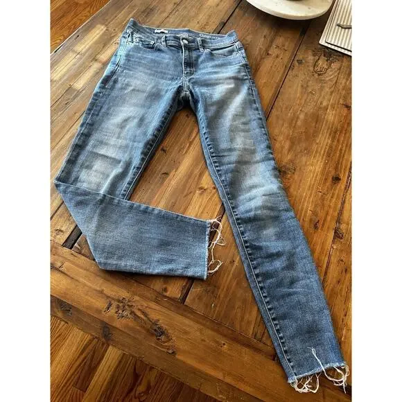 Gap 1969 Vintage True Skinny Mid Rise Raw Hem Women’s Size 27 Jeans Pants