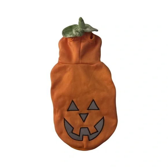 Pumpkin Halloween Costume for Pets Cats Dogs - Orange | Size XS