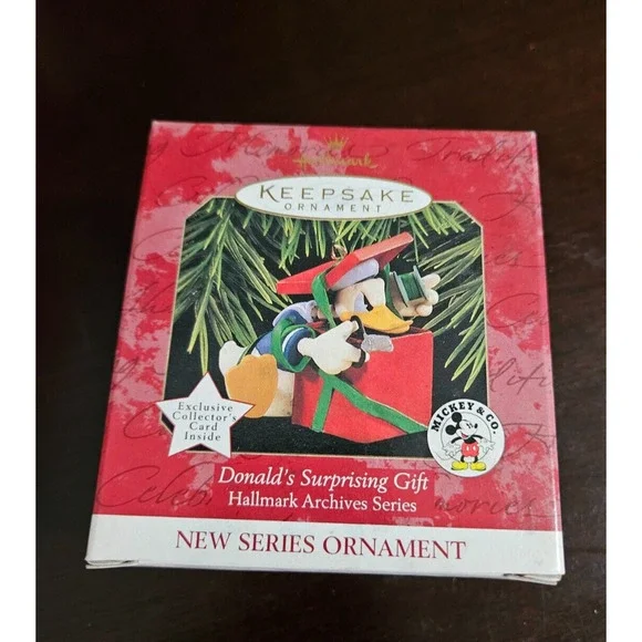 Hallmark Keepsake Ornament Donald's Surprising Gift Disney Donald Duck 1997