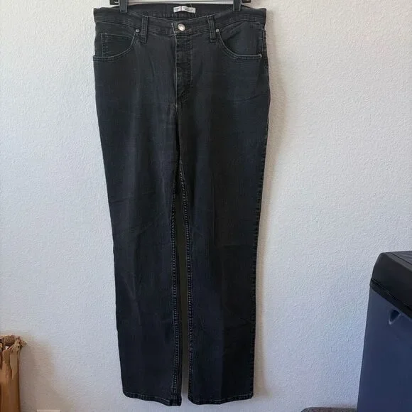 Lee Classic Fit Black High-Rise Straight Leg Jean Size 14L