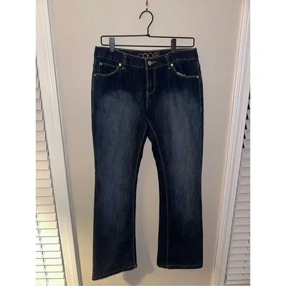 Women's Coogi Jeans Strait Leg Dark Wash 11/12