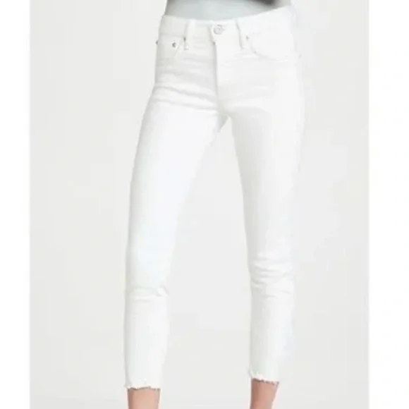 Moussy Vintage Burnside White Skinny Jeans 24 NWT
