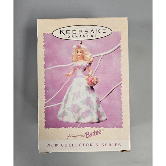 Vintage Hallmark Keepsake Ornament 1995 Springtime Barbie Easter Collection