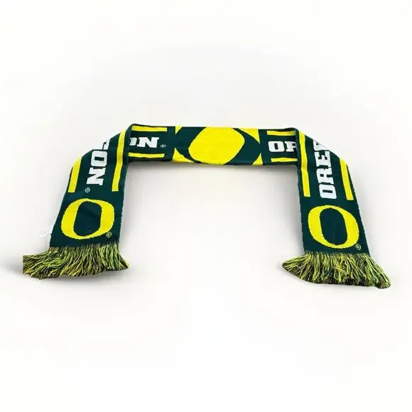 Forever Collectibles Unisex Green Yellow NCAA Oregon Ducks Scarf One Size
