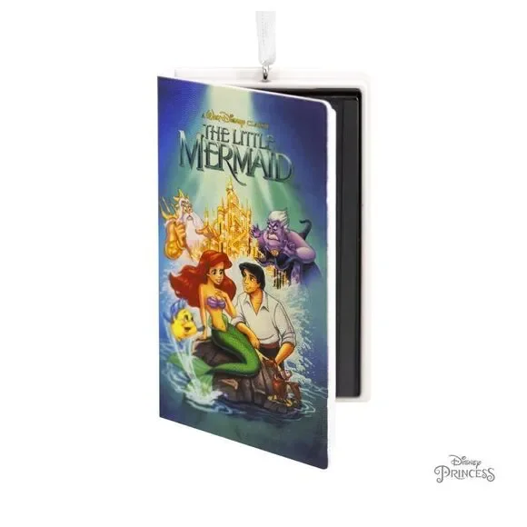 Hallmark Disney The Little Mermaid Retro Video Cassette Case Ornament NWT