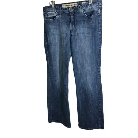 Nine West Vintage America Dark Wash Mid Rise Bootcut Blue Jeans Size 14/31