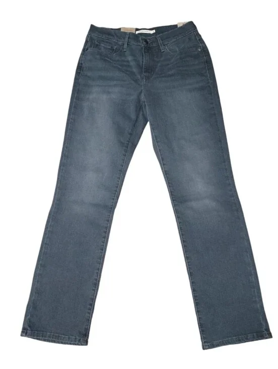 Levi's Women's Straight-Leg Jeans in Slate Blue NWT