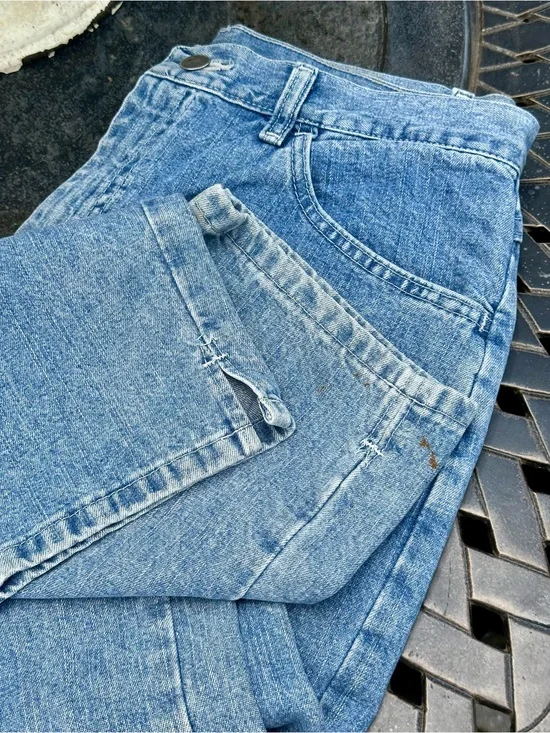 BLU Jeanswear Denim Capri Jeans Womens 12M Light Wash 100 Cotton