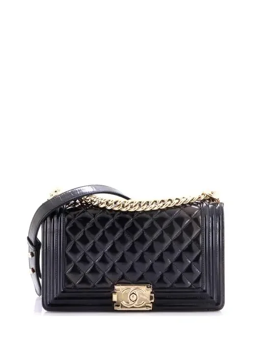 Chanel Boy Flap Bag Quilted Iridescent #287597C31B