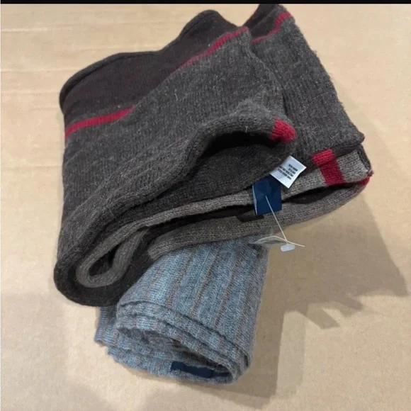 Men's Gap Brown and Gray scarves Brand New. Y2K