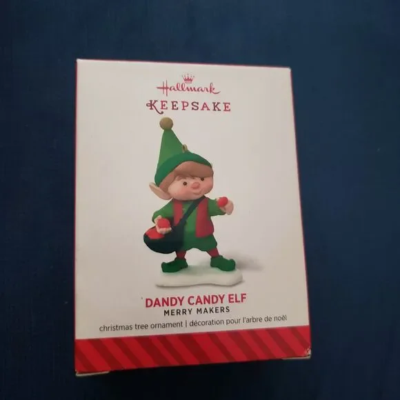 Hallmark Keepsake Ornament Candy Dandy Elf 2014 Christmas Collectible