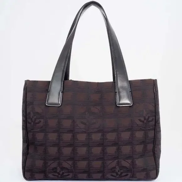 CHANEL Brown Leather Tote Bag