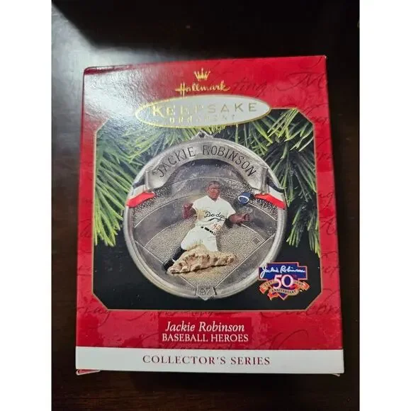 Jackie Robinson Baseball Heroes Hallmark Keepsake Ornament Collector Series '97
