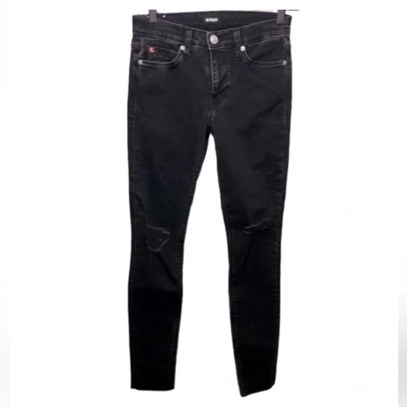 HUDSON “ Natalie” Distressed Super Skinny Jeans