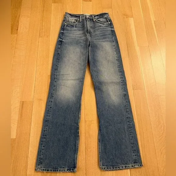 Classic Blue Women's Jeans with slit from Zara