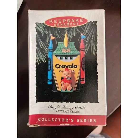 CRAYOLA BRIGHT SHINING CASTLE HALLMARK KEEPSAKE ORNAMENT #5 CRAYON SERIES 1993