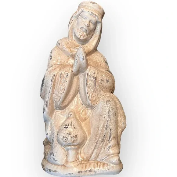 Robert Stanley Nativity Kneeling Wiseman Promise Replace Whitewash‎ Resin 8
