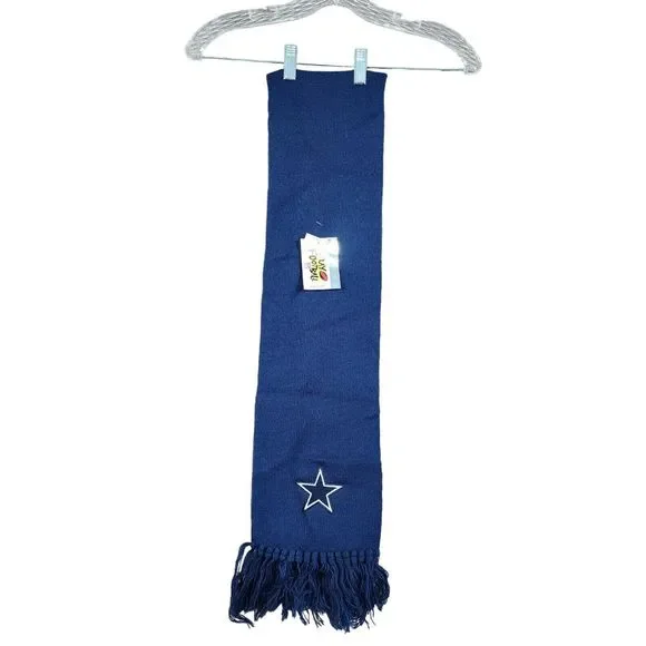NWT Vintage Dallas Cowboys NFL Play Football Licensed Winter Scarf Star Emblem