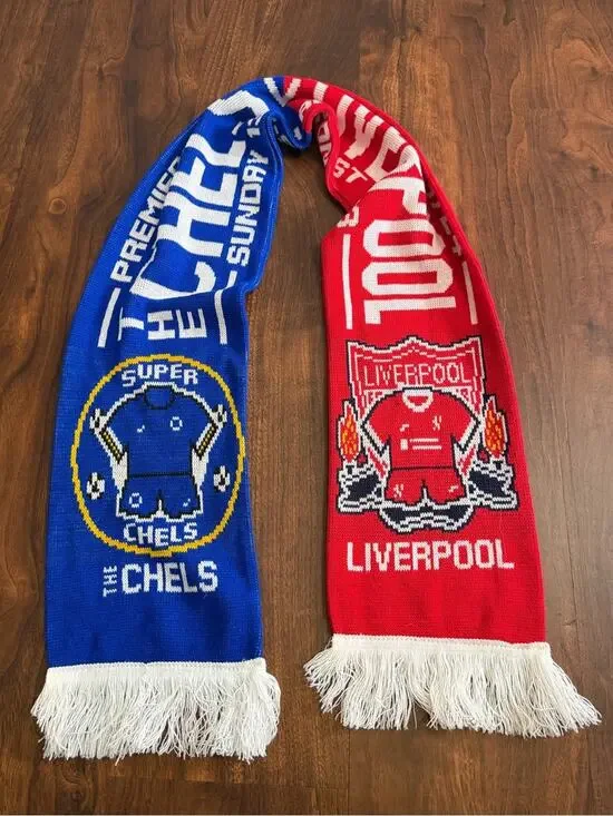 Chelsea v Liverpool 2023/24 Match Scarf - Blue & Red