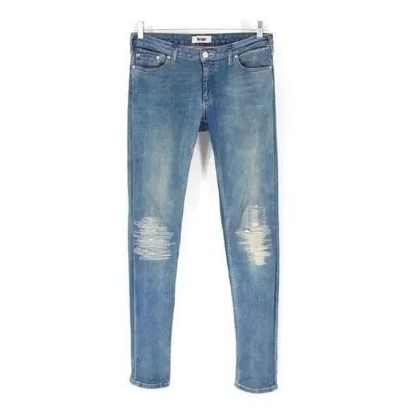 ACNE Kex Catch Sweden patchwork Jeans Size 26/32