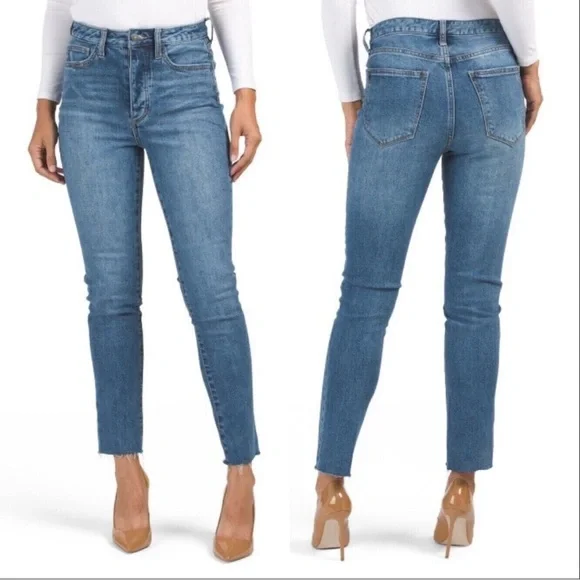 Sam Edelman The Stiletto Straight High Rise Ankle Jeans Medium Wash 2 / 26