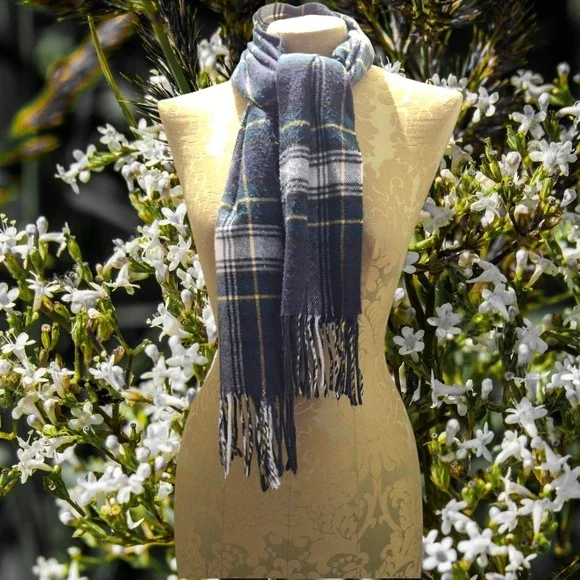 Vintage Christian Dior‎ Monsieur Classic Plaid Cashmaire Scarf