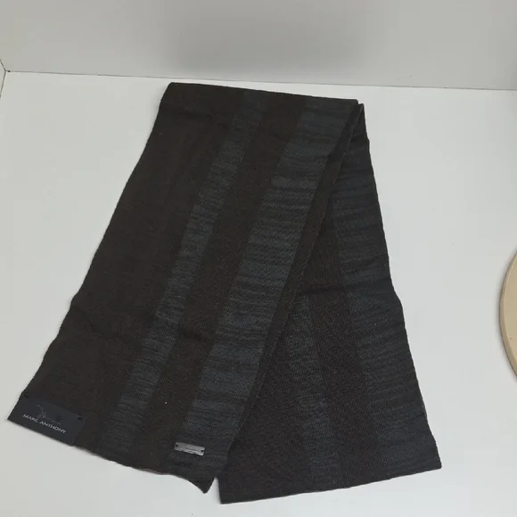 Marc Anthony Charcoal Knit Scarf