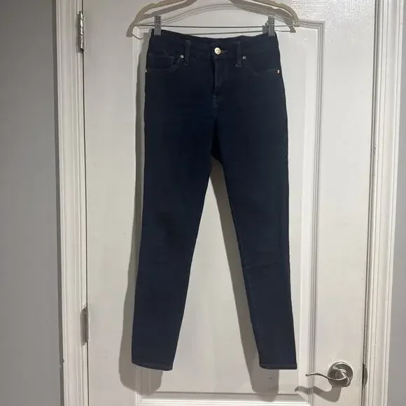 Express Jeans Legging Mid Rise Dark Blue Denim Women's Size Small Regular