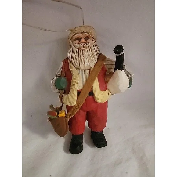 Hallmark Keepsake Ornament 1997 Santa's Merry Path Folk Art American Collection