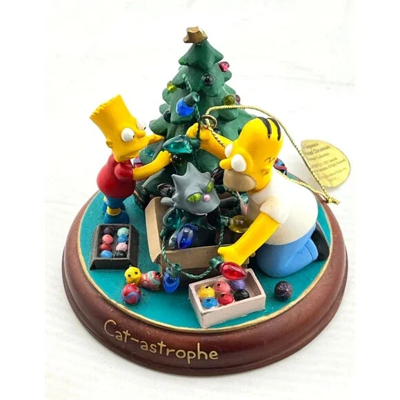 SIMPSONS Bradford Tree Christmas Ornament Illuminated 