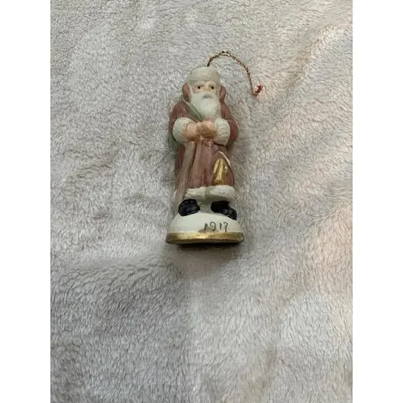 Vintage old World 1917 Santa Christmas Tree Ornament Figurine Village‎ Decor