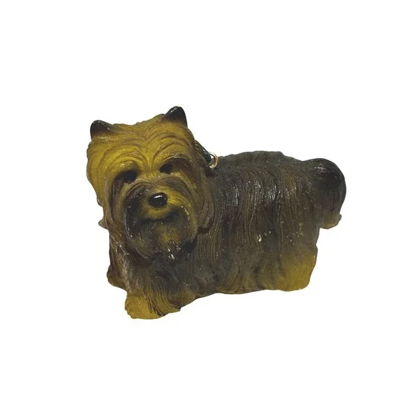 Yorkshire Terrier Dog Christmas Ornament Holiday Yorkie Dog Mini Resin‎ Figurine