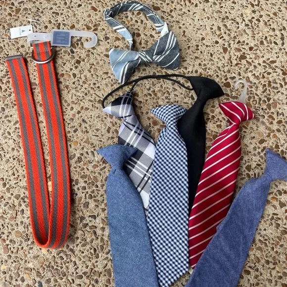 Kids accessories- ties /bow tie / belt. Little boys. Age 2-6
