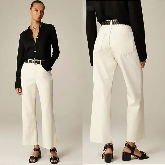 NWT J CREW Tall mid-rise relaxed kickout jean in Exru size 30 TALL