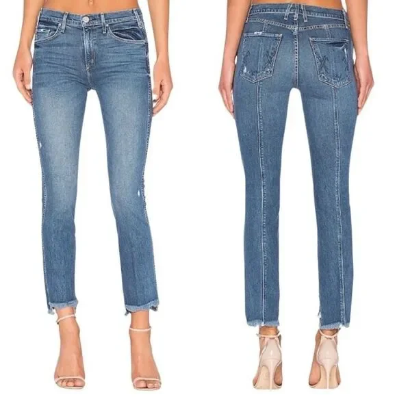 McGuire Denim Lido High Rise Step Hem Jeans Women’s 30 Slim Straight Denim