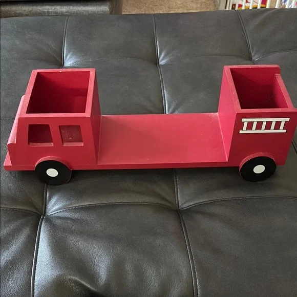Red Fire Truck Wall Display Shelf by
