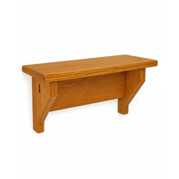 Vintage Wooden Shelf Thick And Weighted