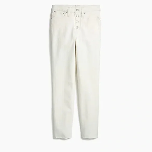 J Crew Vintage straight jean in white denim